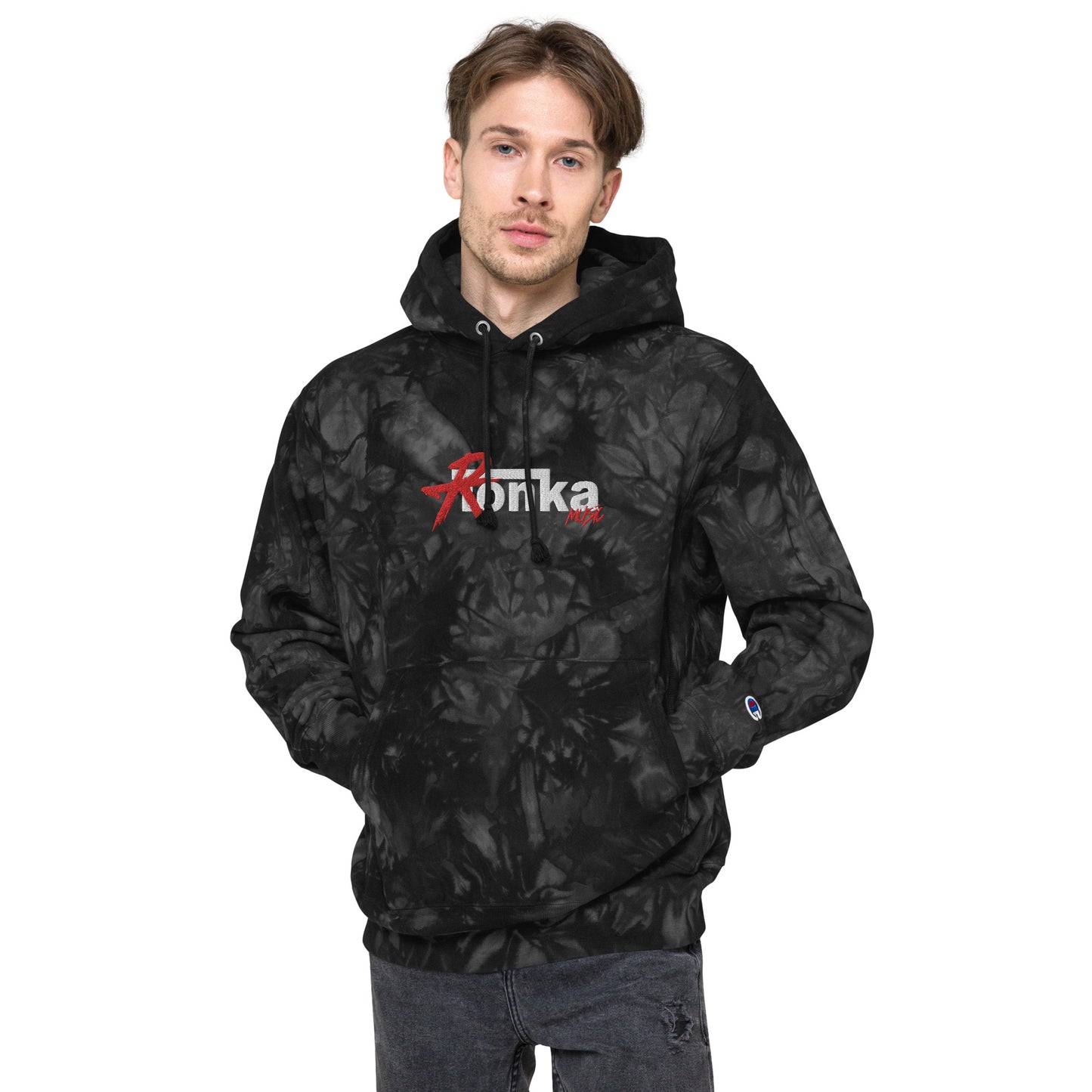 Ronka Music Unisex Champion tie-dye hoodie - Lind Studios