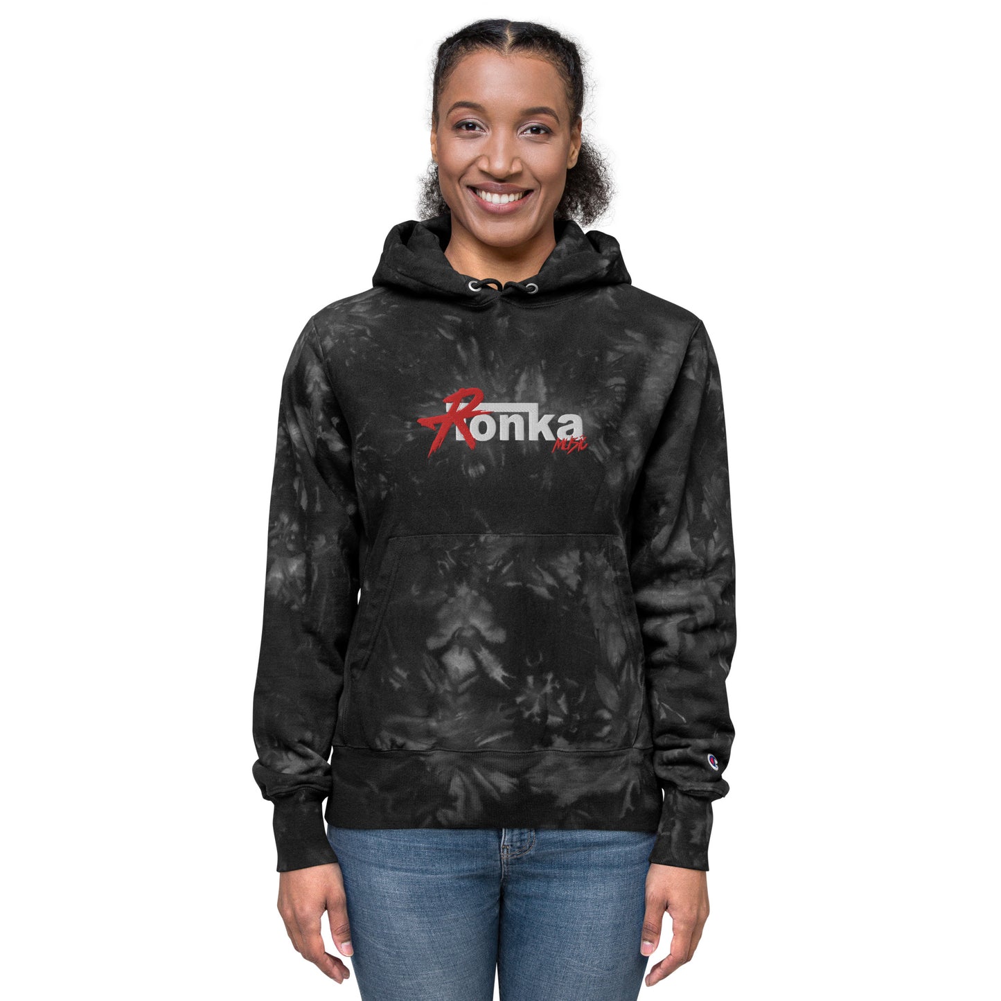Ronka Music Unisex Champion tie-dye hoodie - Lind Studios
