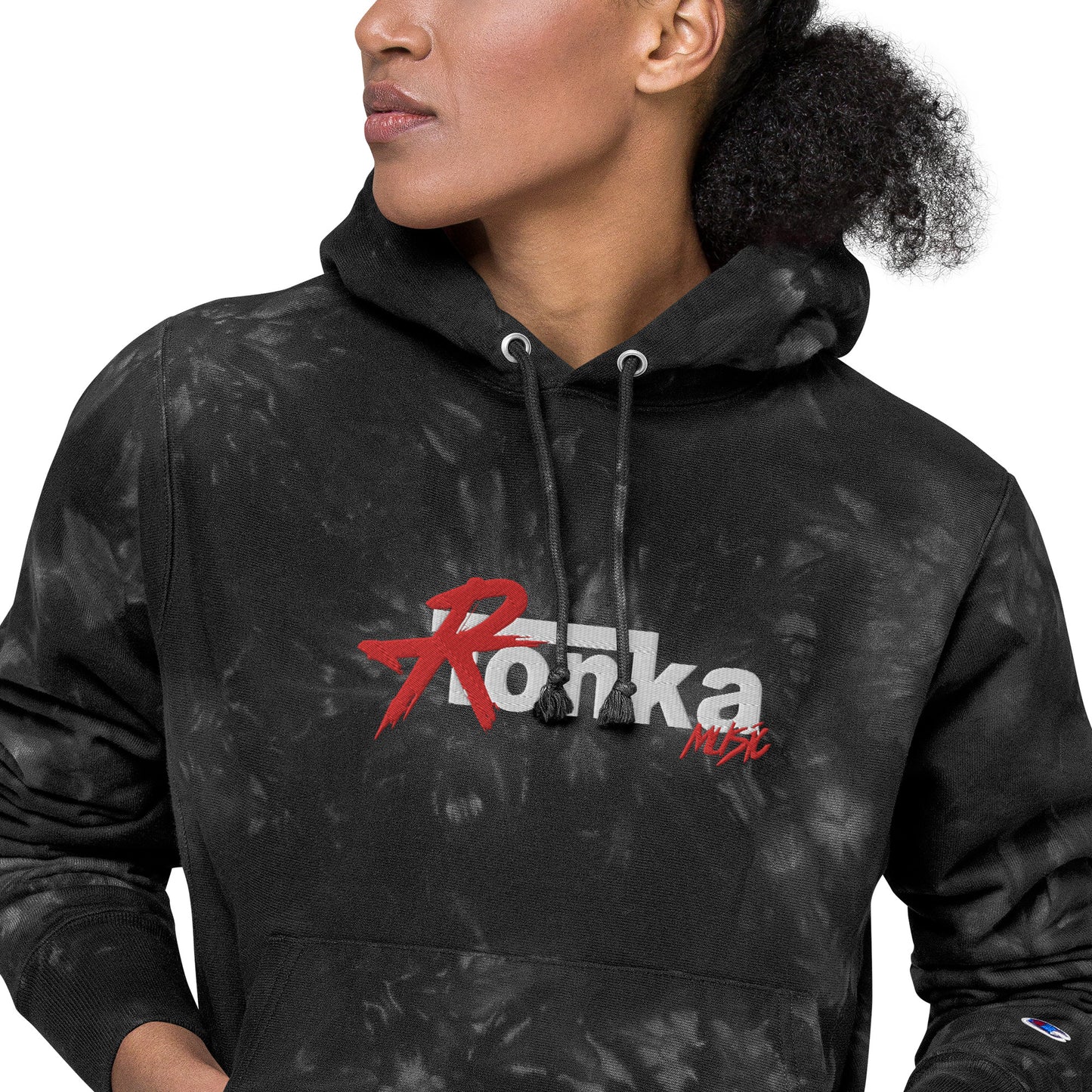 Ronka Music Unisex Champion tie-dye hoodie - Lind Studios