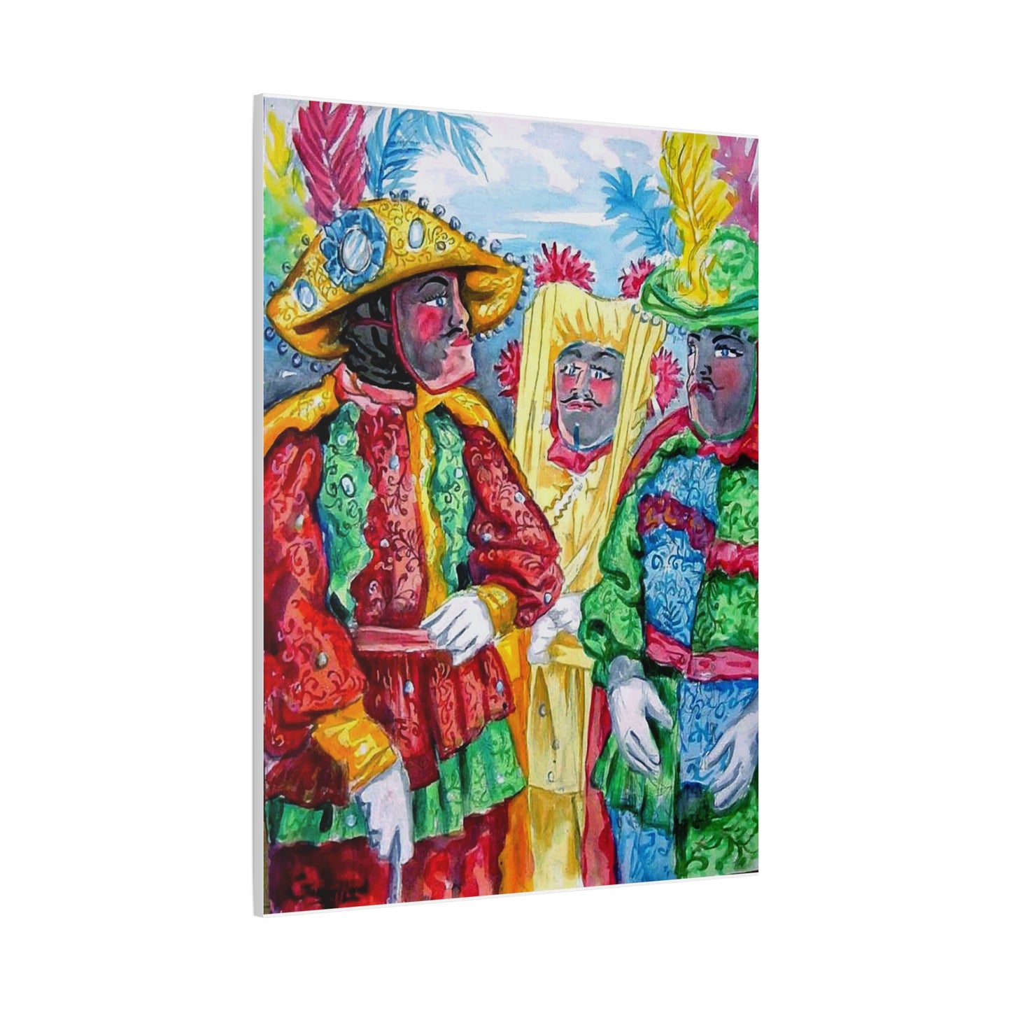LOS CABALLEROS by Samuel Lind Canvas Print (Matte Stretched 1.25")