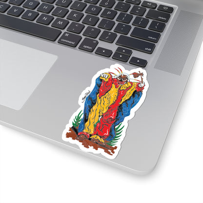 VEGIGANTE Sticker —  Kiss-Cut Decal for Laptops & Skateboards