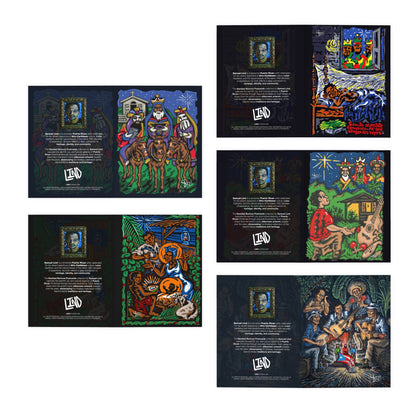 Feliz Navidad Boricua Postcard Collection by Samuel Lind