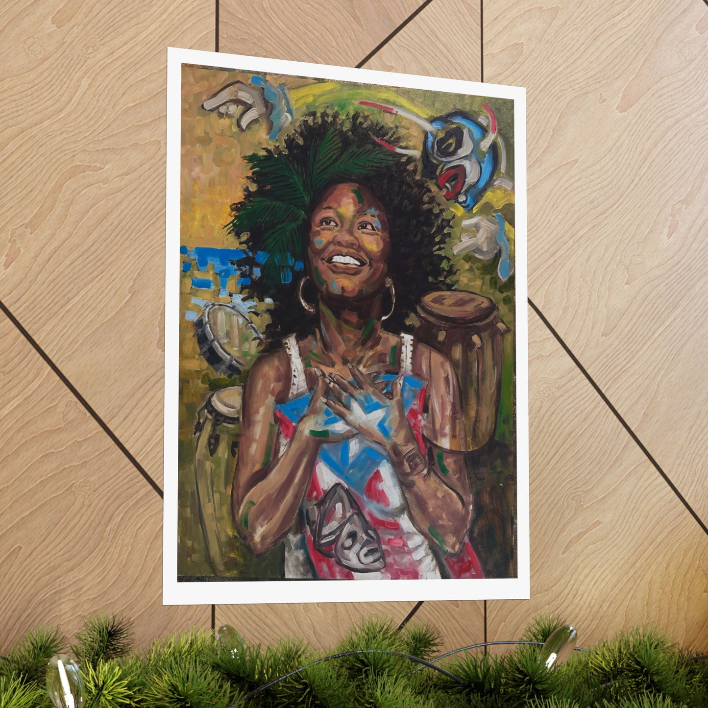 Vertical Poster - Carita Linda Afro-Caribbean Beauty and Cultural Pride
