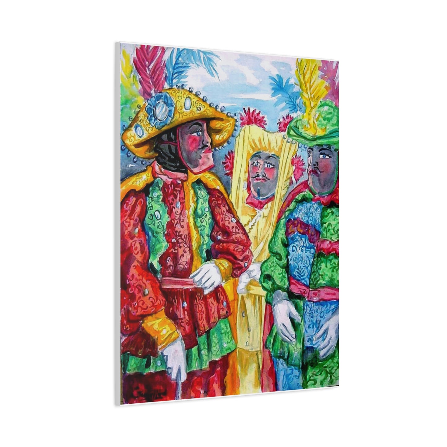 LOS CABALLEROS by Samuel Lind Canvas Print (Matte Stretched 1.25")