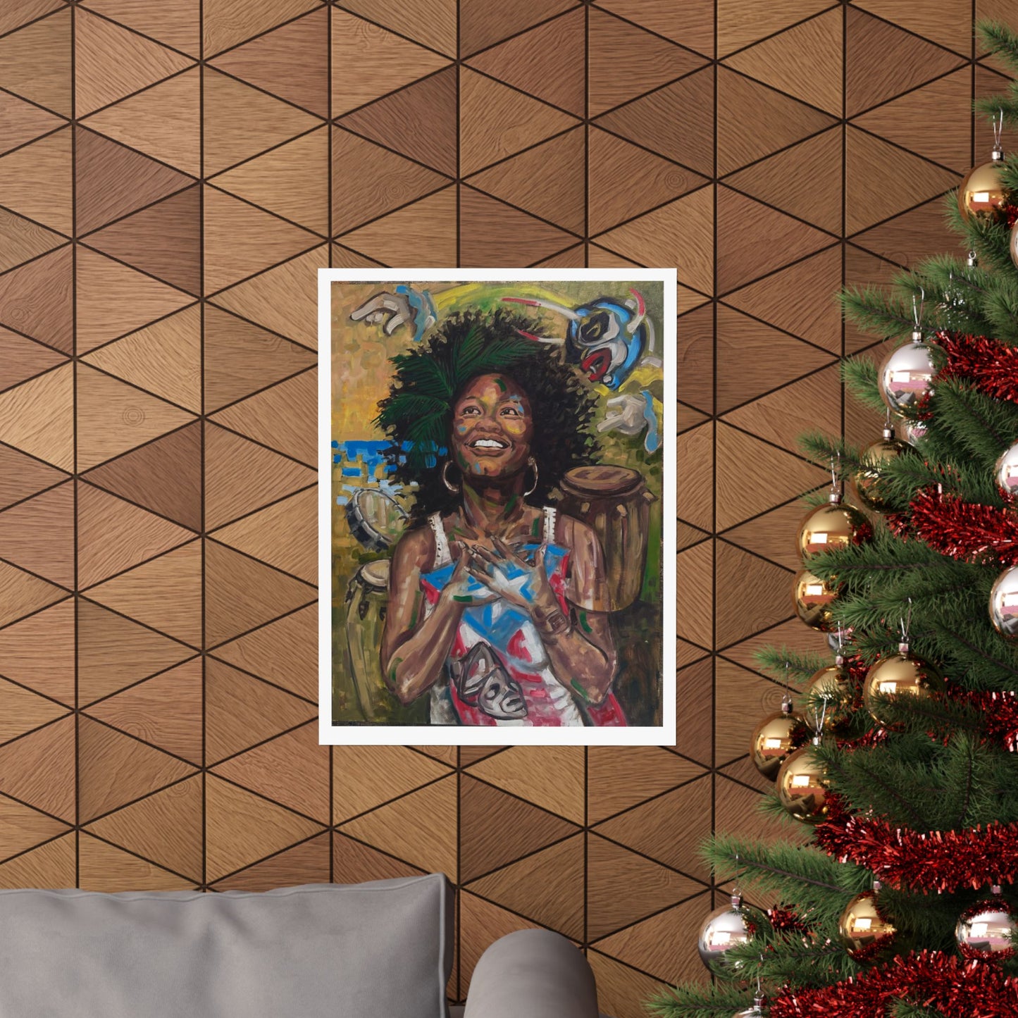Vertical Poster - Carita Linda Afro-Caribbean Beauty and Cultural Pride
